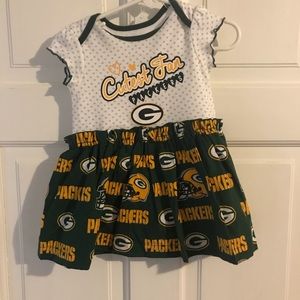 6-9 month Green Bay packer dress